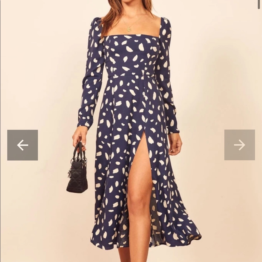 Polka Dot Midi Dress